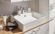 Nobilia Single Retailer elements bathroom design 03 CanvasLogic Concrete Slate grey left-hand orientation 2